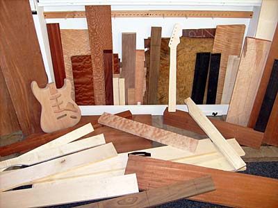 A selection of seasoned hardwoods awaiting instruction