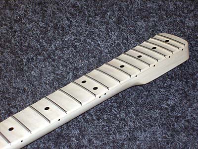 Hand made Maple guitar neck with full scalloping