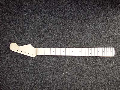 Hand made Maple guitar neck with full scalloping