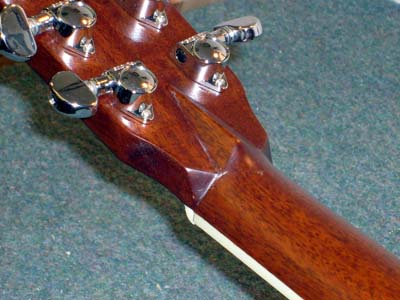 Typical "glue and go" headstock repair